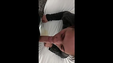 Hotwife Eva Nixon takes a sloppy shot... from a rock hard cock!