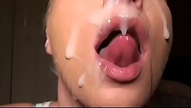 Andrea taking cock and lips spread